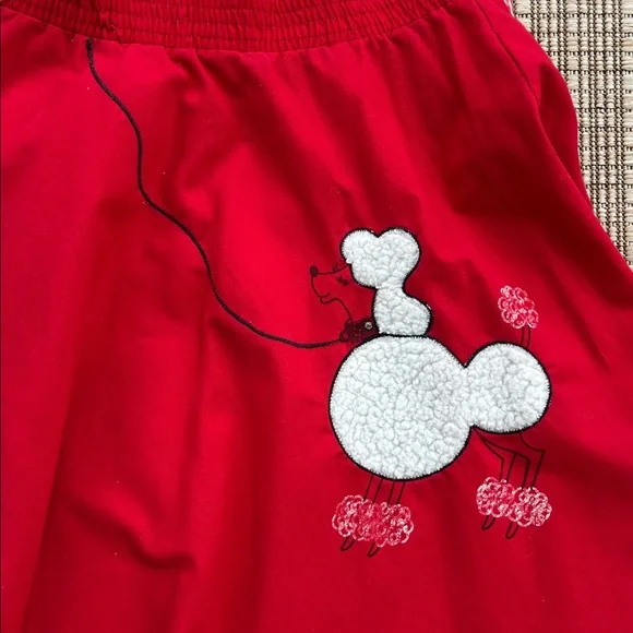 Girls Poodle Skirt Gingham Checked Shirt Set, Size 8, Vintage, Made in USA - Picture 2 of 10